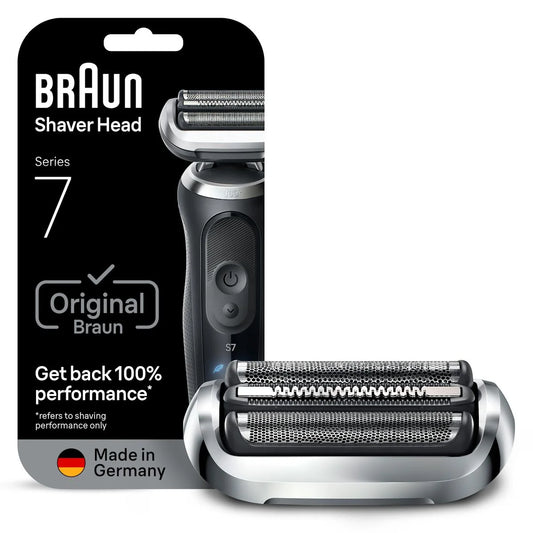 Braun Electric Shaver Head Replacement Part 74s Silver, Compatible with Series 7 Electric Razors for Men